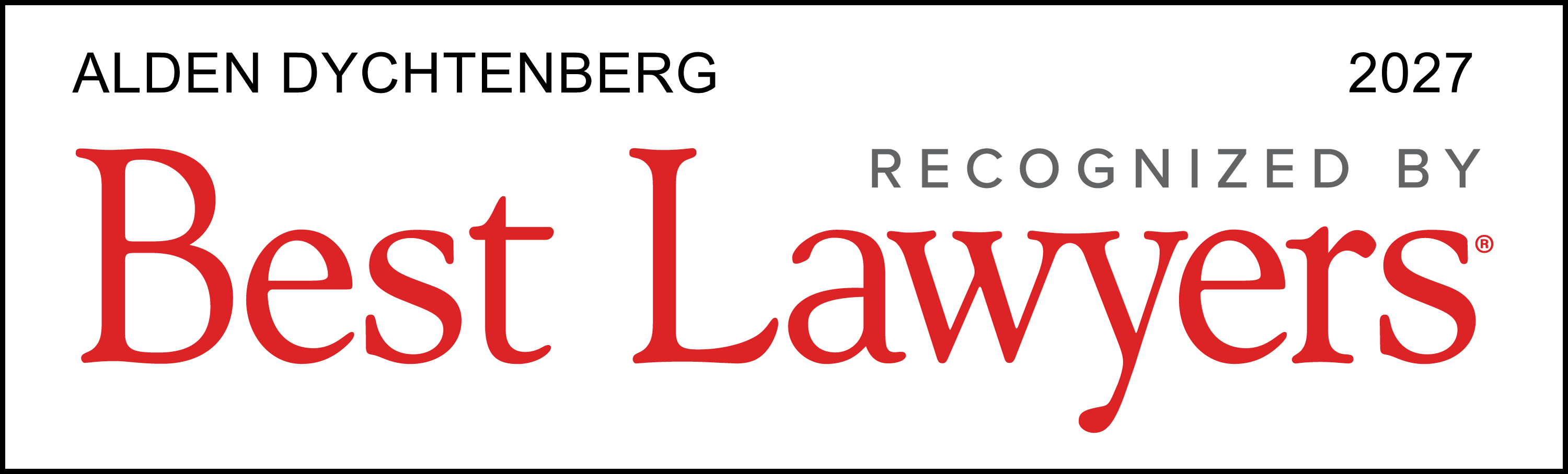 Alden Dychtenberg recognition